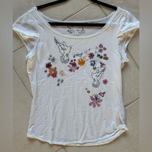 Ben Sherman White Tee with Black Graphic